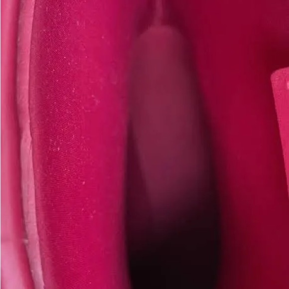 New Gucci Trip pink rubber rain boots w gold horsebit detail & chunk heel-Sz 41 - Picture 6 of 9